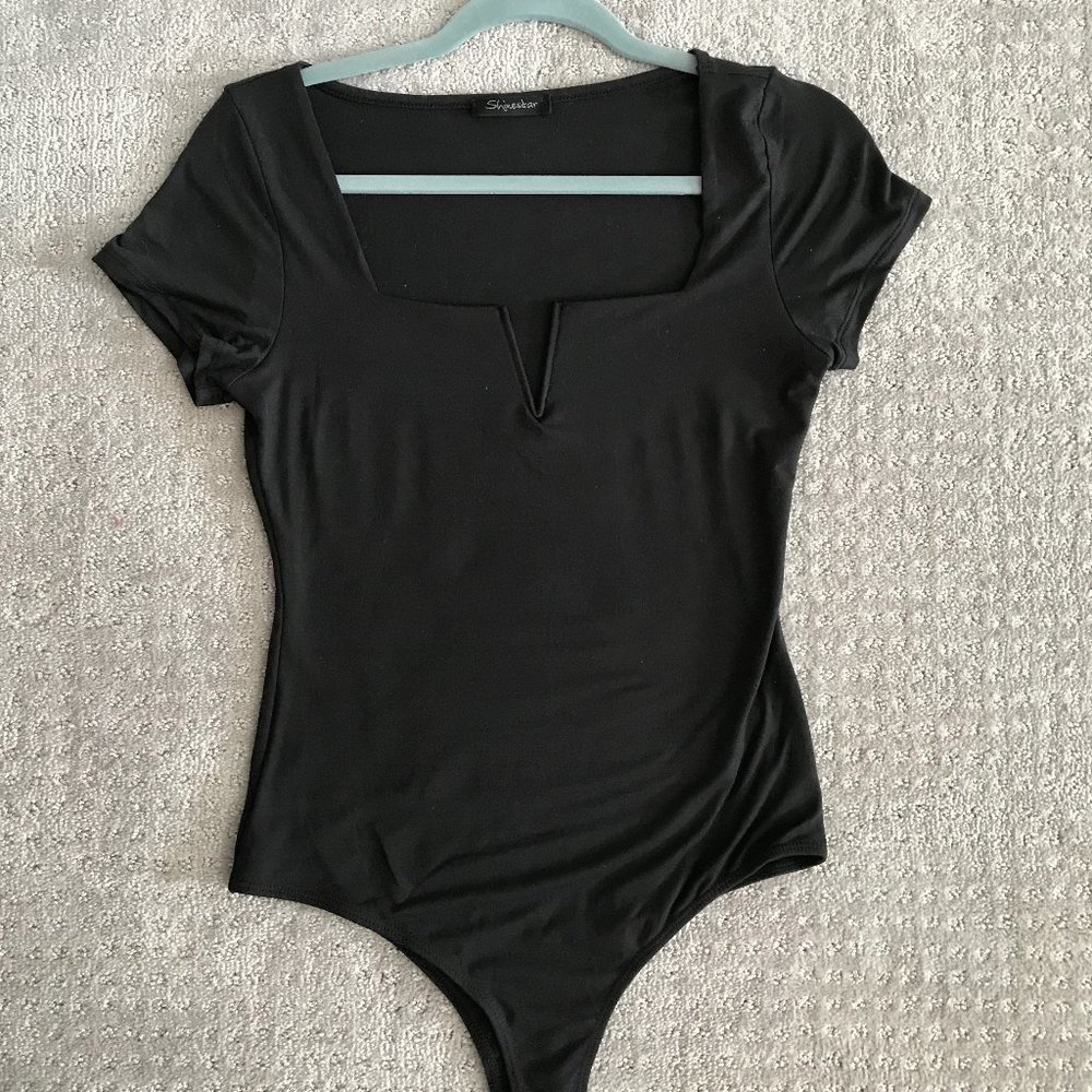 Black V Bodysuit